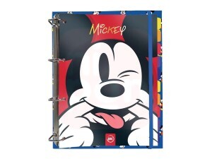 Fichário Universitário com elástico Mickey + 144 Folhas decoradas – 3814