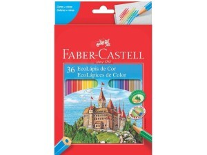 Lápis de Cor 36 Cores Sextavado - Faber-Castell