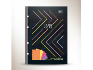 Bloco Fichário Colegial Kori Neon 