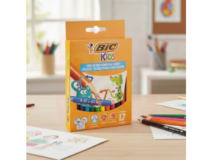 Lápis de Cor BIC Evolution Triangular Gigante – 12 Cores 