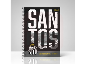 Caderno Universitário Santos 1 Matéria 80 Folhas - Tilibra