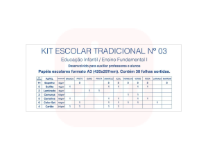 Kit Escolar Tradicional Nº3 A3 – Folhas 38