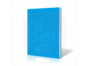 Caderno Brochura Azul Caligrafia Vertical – 96 Folhas